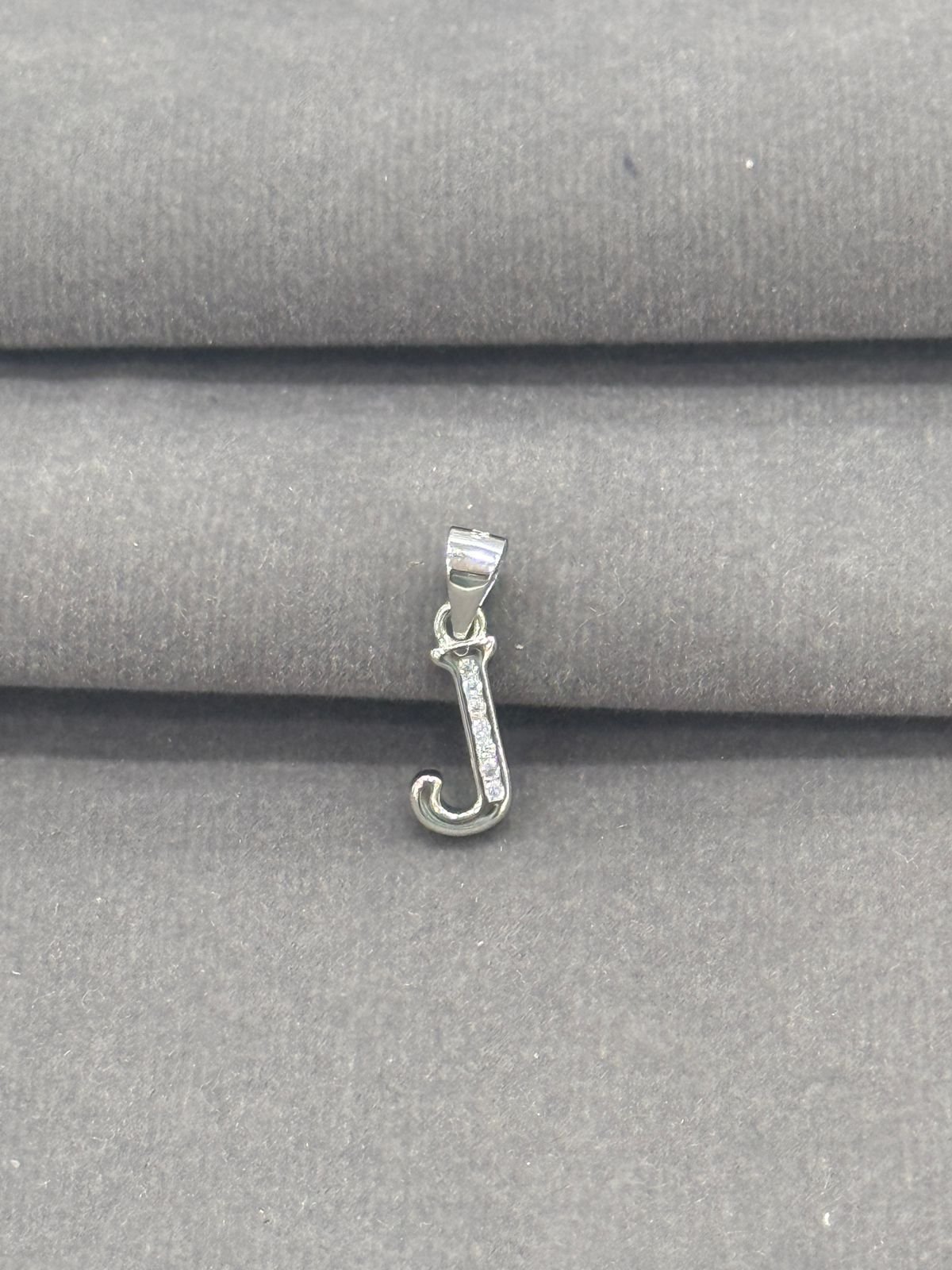 92.5 Elegant Silver Alphabet “J” Pendant